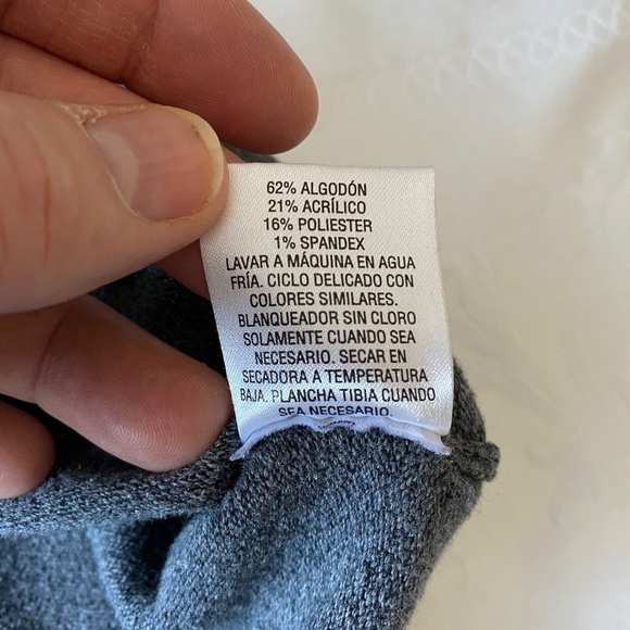 Maison Jules Women's 3/4 Sleeve Gray Long Sleeve Jersey Knit‎ Tee Size X-large - Picture 7 of 11